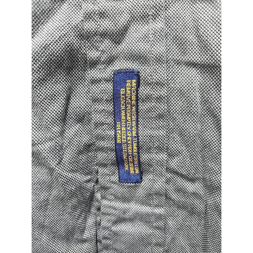 Vintage TOMMY HILFIGER Men 16 1/2 Collared Gray Button Up Dress Long Sleeve‎ - Picture 2 of 7